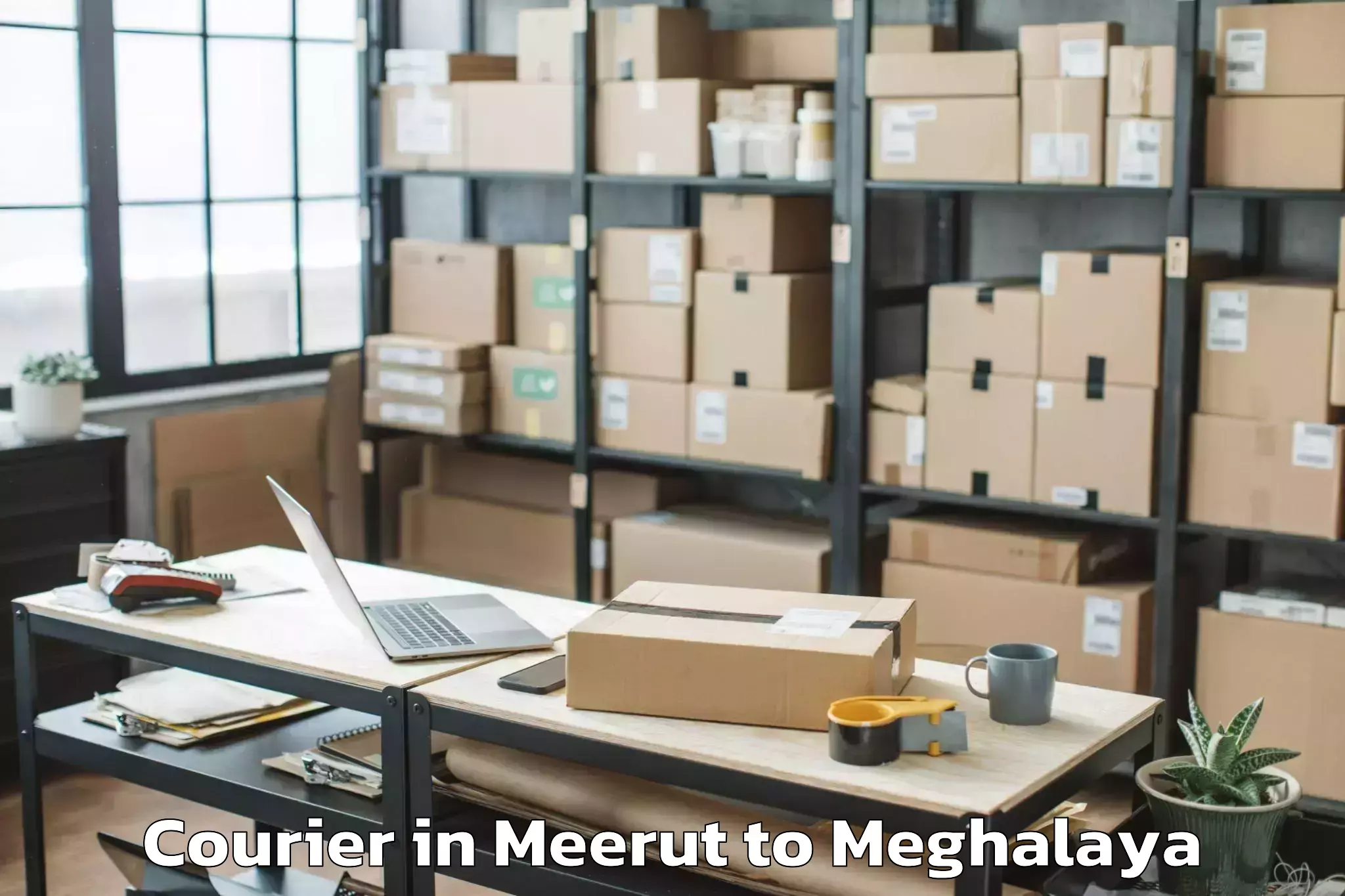 Discover Meerut to Mawkyrwat Courier